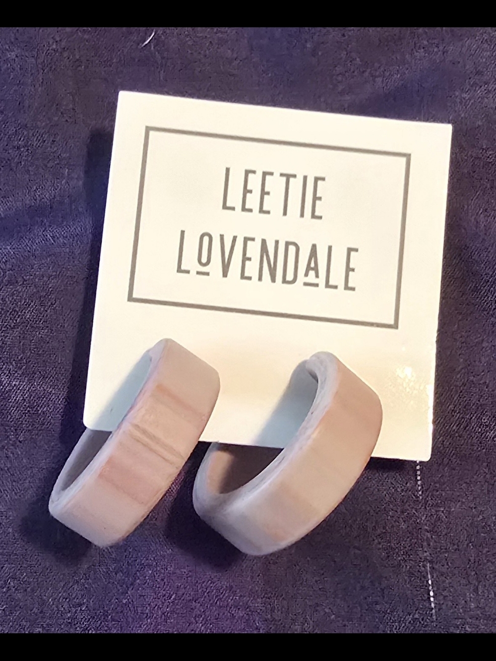 Leetie Lovendale Pink/Purple Vintage Lucite Hoop Earrings